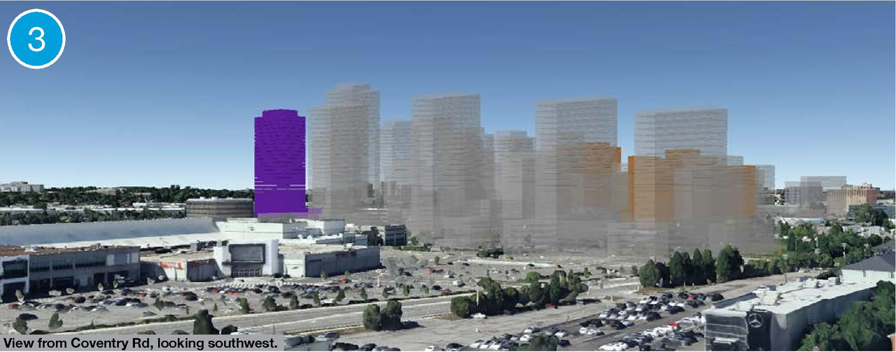 Rendering of building from page 31 of the file '2025-05-02 - Urban Design Review Panel Report - D07-12-24-0151'