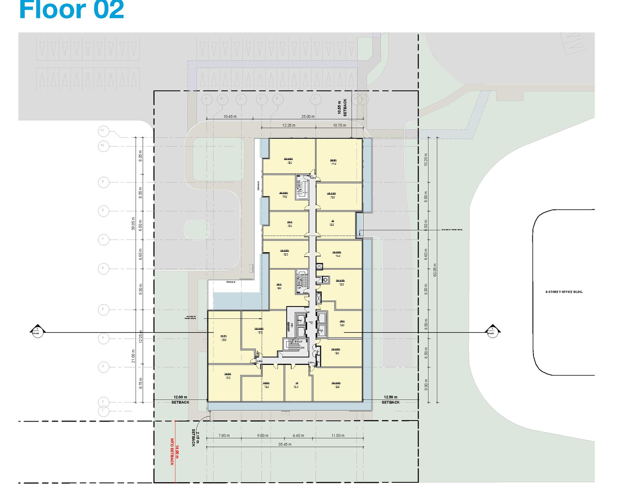 Construction site plan for project from page 43 of the file '2025-05-02 - Urban Design Review Panel Report - D07-12-24-0151'