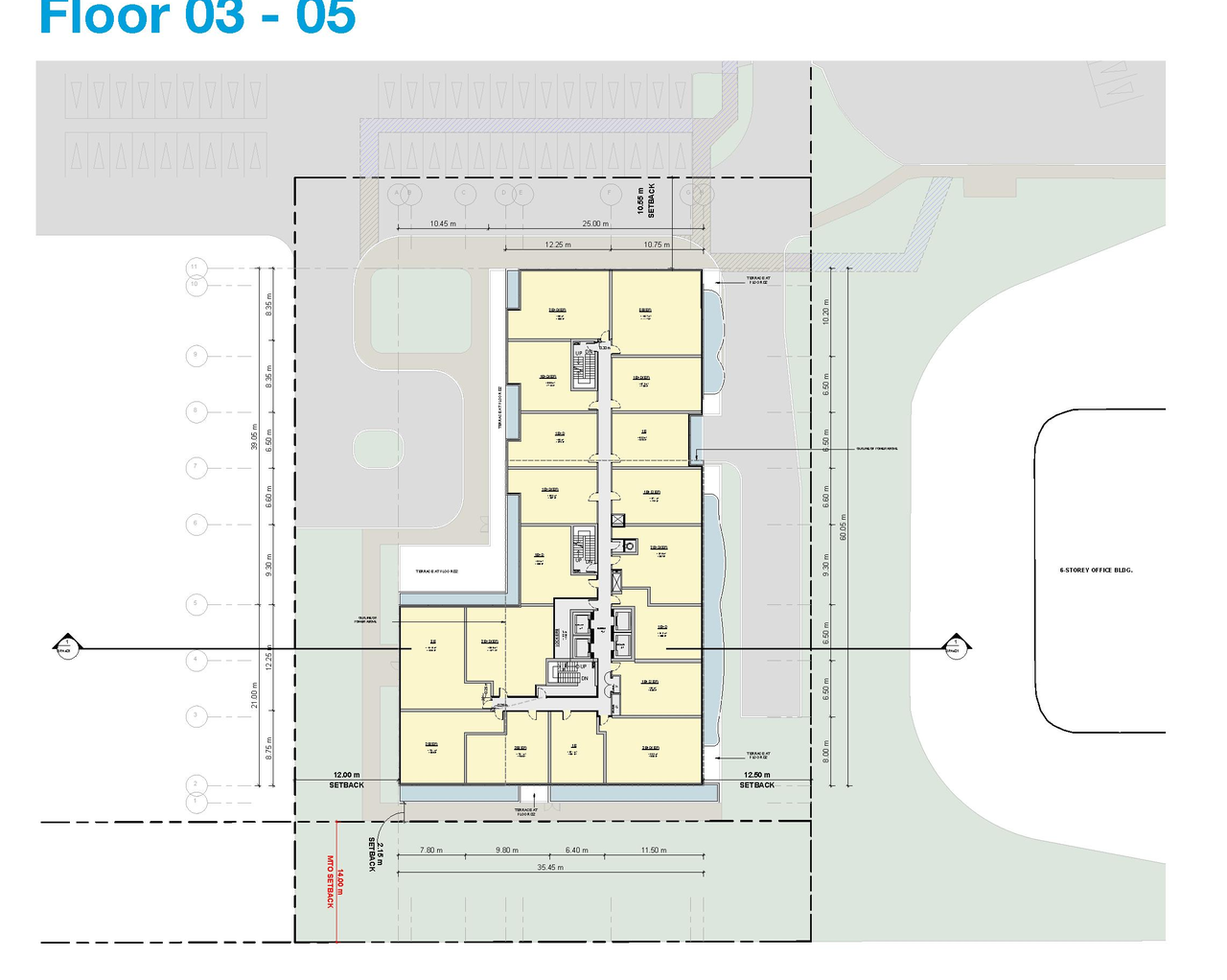 Construction site plan for project from page 44 of the file '2025-05-02 - Urban Design Review Panel Report - D07-12-24-0151'