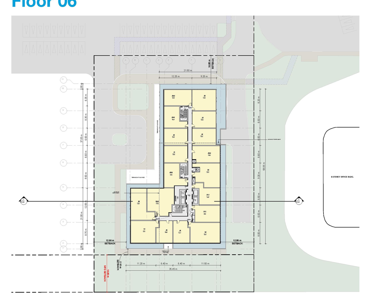 Construction site plan for project from page 45 of the file '2025-05-02 - Urban Design Review Panel Report - D07-12-24-0151'