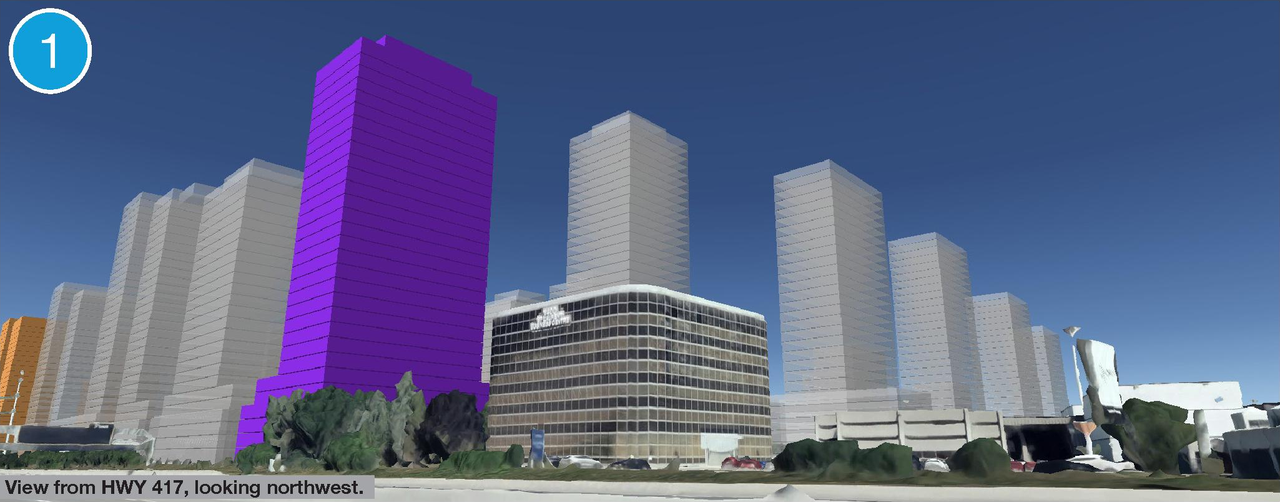 Rendering of building from page 25 of the file '2024-11-20 - Urban Design Brief - D07-12-24-0151'