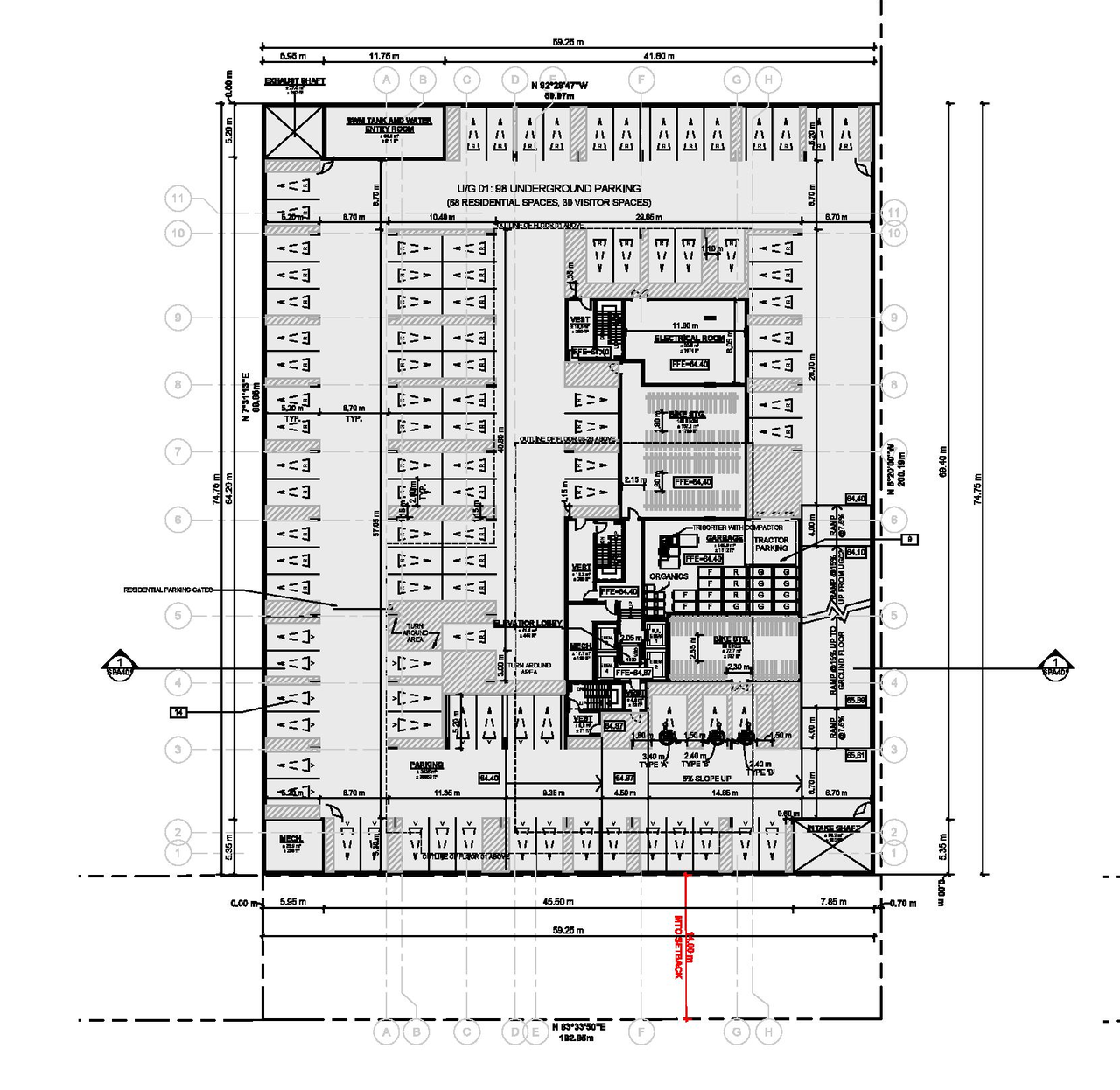 Floor plan for project from page 35 of the file '2024-11-20 - Urban Design Brief - D07-12-24-0151'