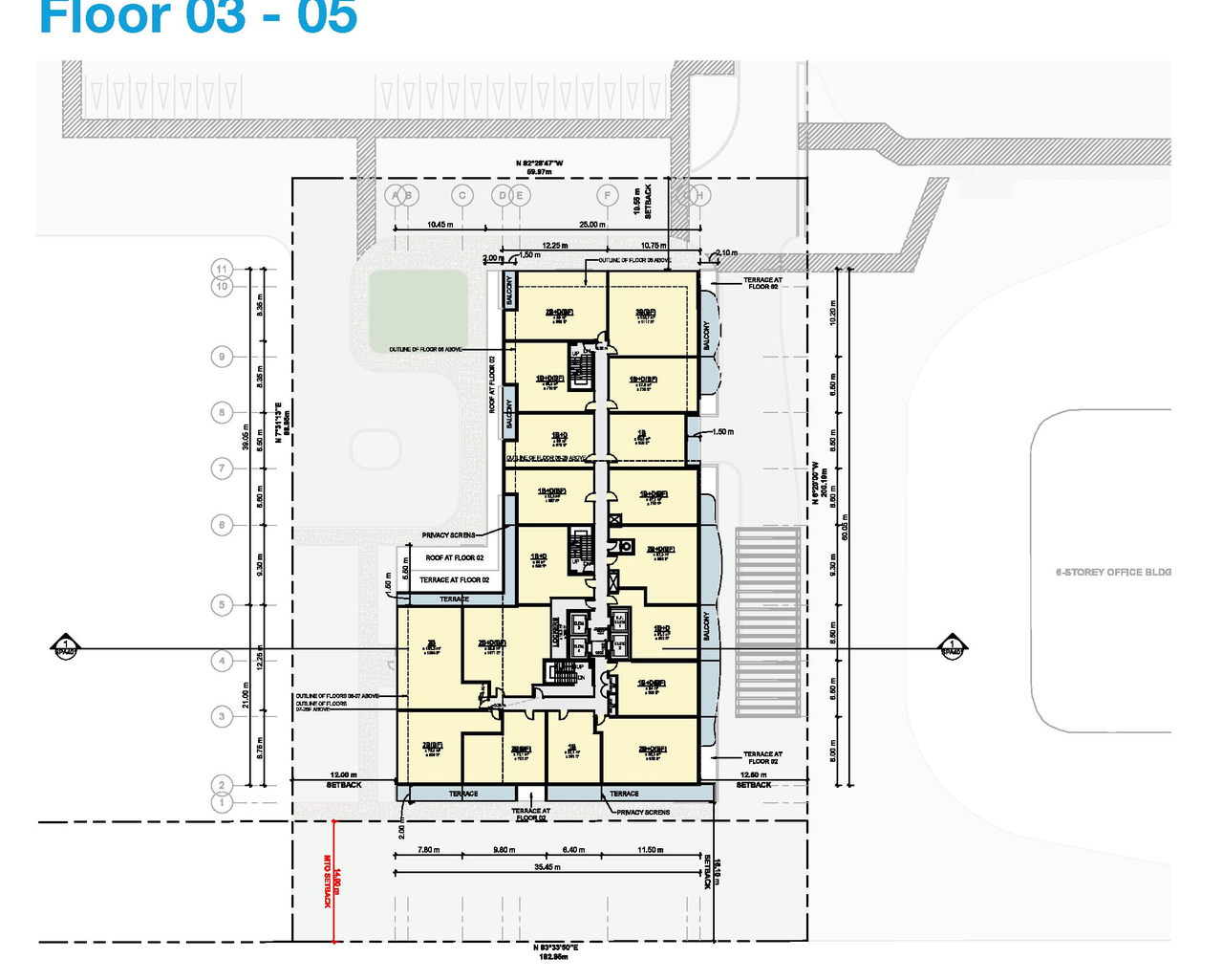 Construction site plan for project from page 38 of the file '2024-11-20 - Urban Design Brief - D07-12-24-0151'