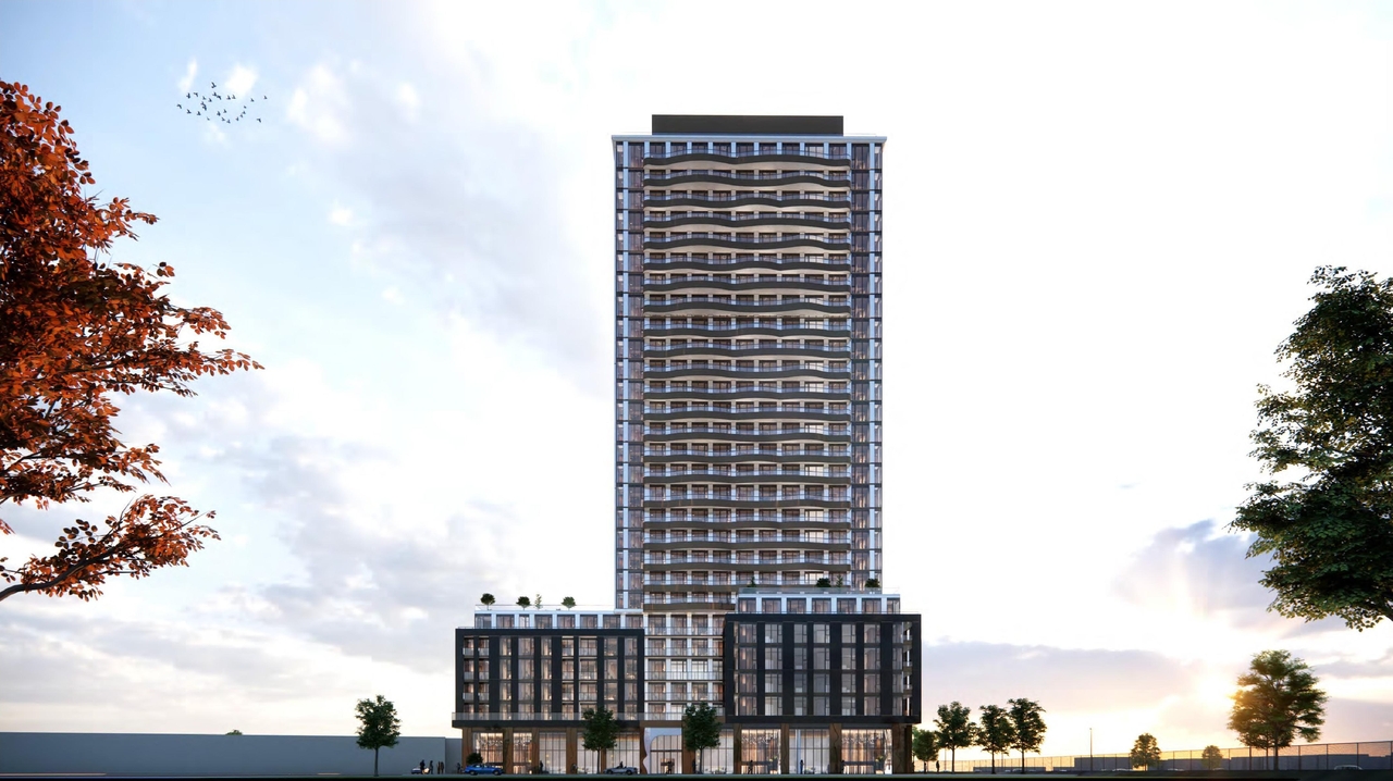 Rendering of building from page 49 of the file '2024-11-20 - Urban Design Brief - D07-12-24-0151'