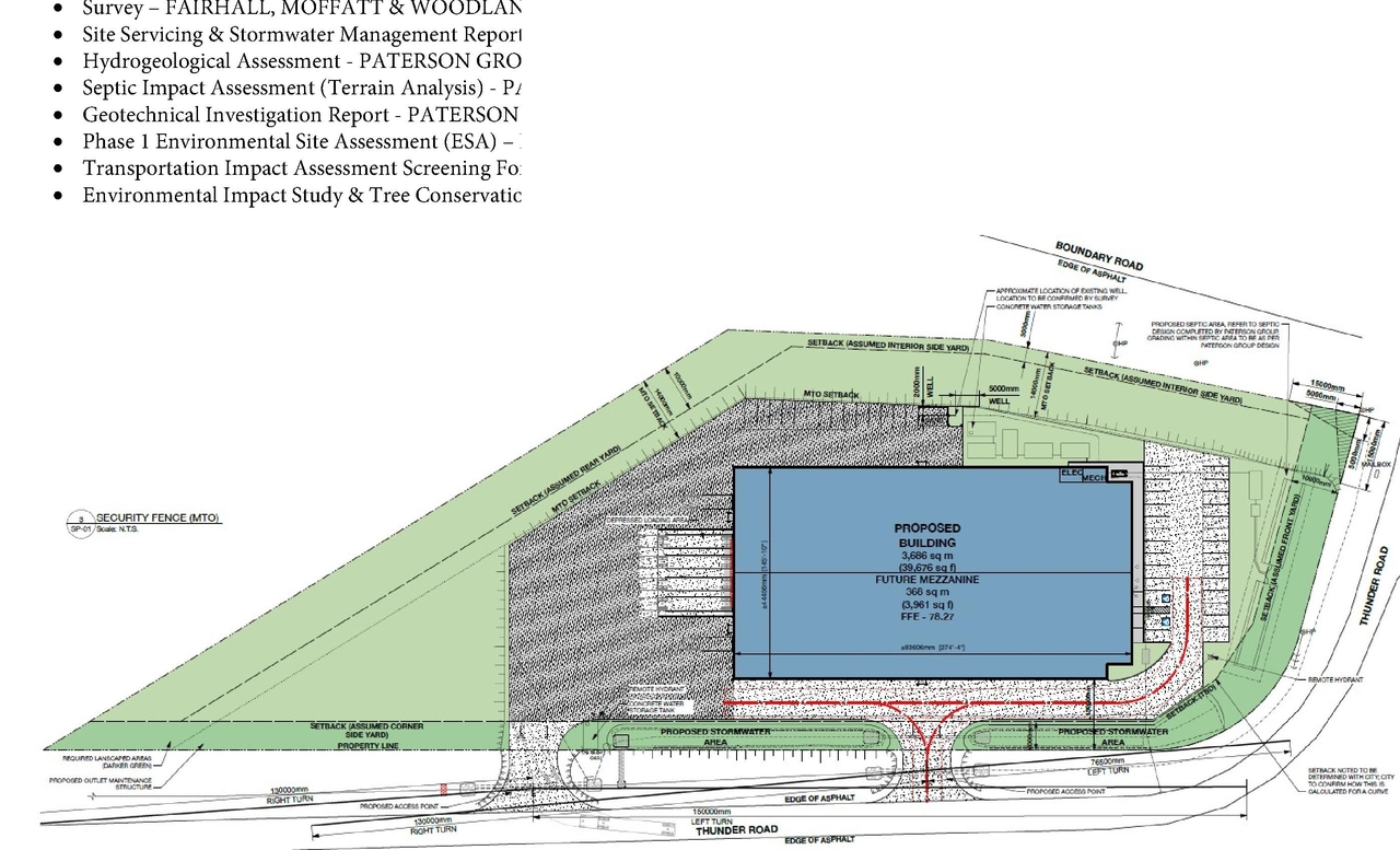Construction site plan for project from page 3 of the file '2024-11-20 - Design Brief - D07-12-24-0152'
