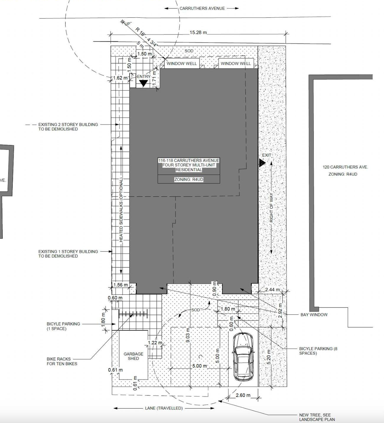 Construction site plan for project from page 22 of the file '2024-11-21 - Urban Design Brief - D07-12-24-0153'