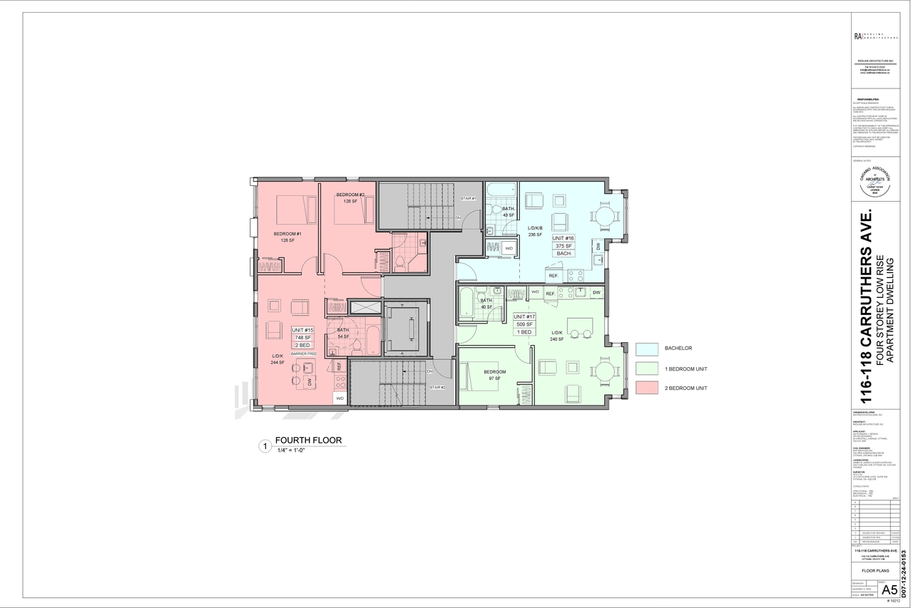 Construction site plan for project from page 5 of the file '2025-02-04 - Floor Plans - D07-12-24-0153'