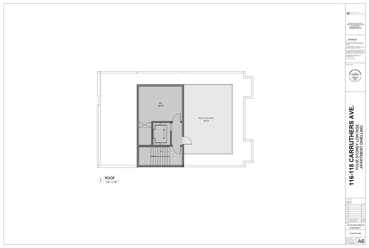 Floor plan for project from page 7 of the file '2024-11-21 - Site Plan, Floor Plans, Elevations & Context Models - D07-12-24-0153'