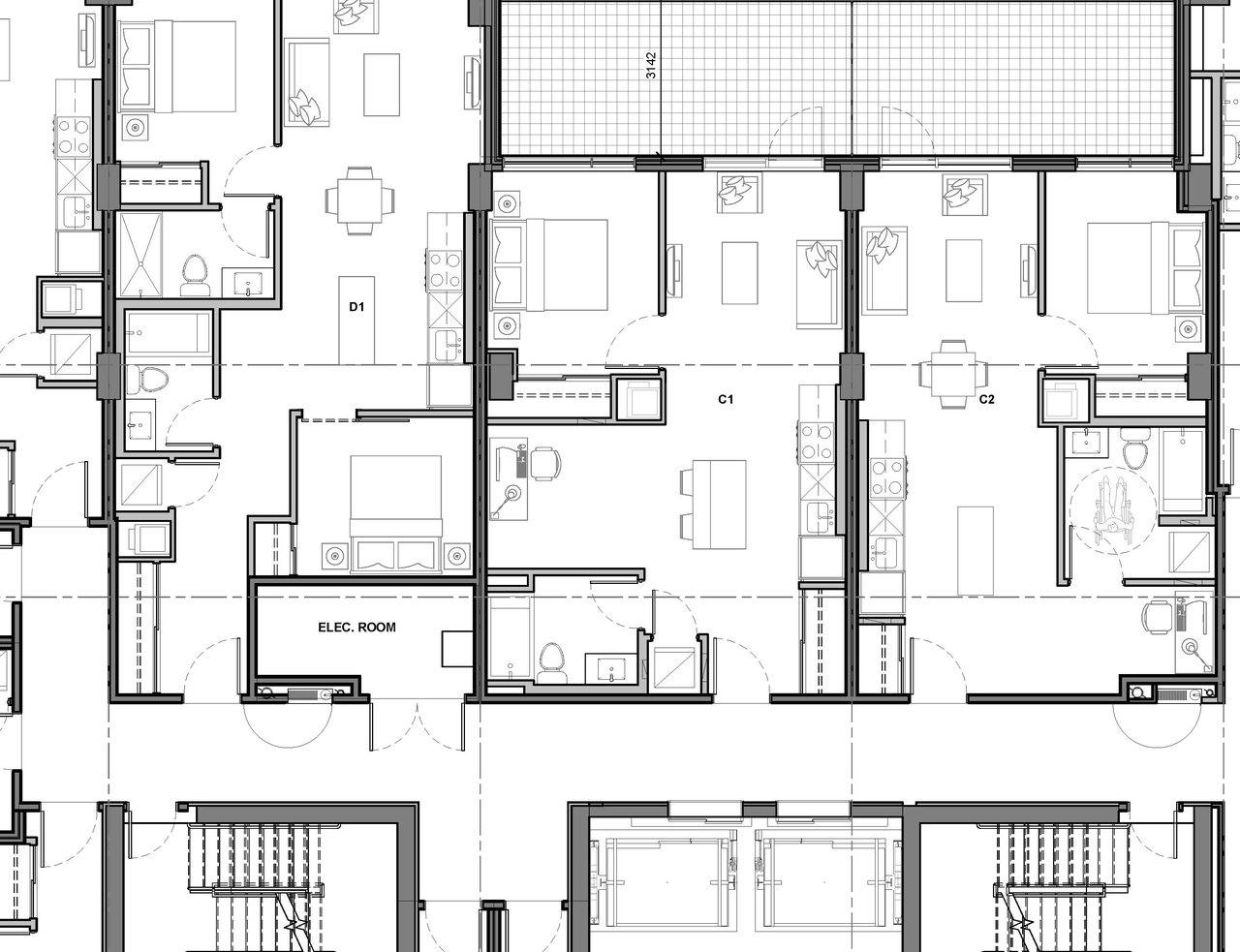 Floor plan for project from page 1 of the file '2025-10-17 - Floor Plan B4 - D07-12-24-0154'