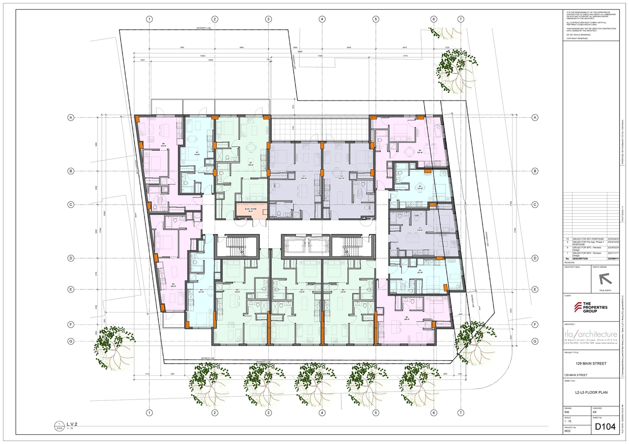 Floor plan for project from page 4 of the file '2025-06-03 - Floor Plans & Elevations - D07-12-24-0154'