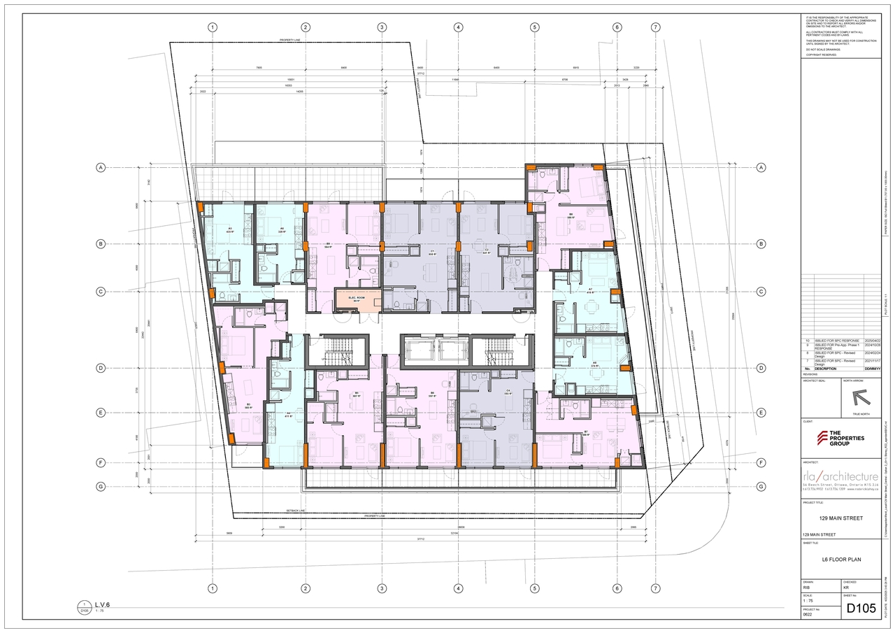 Floor plan for project from page 5 of the file '2025-06-03 - Floor Plans & Elevations - D07-12-24-0154'