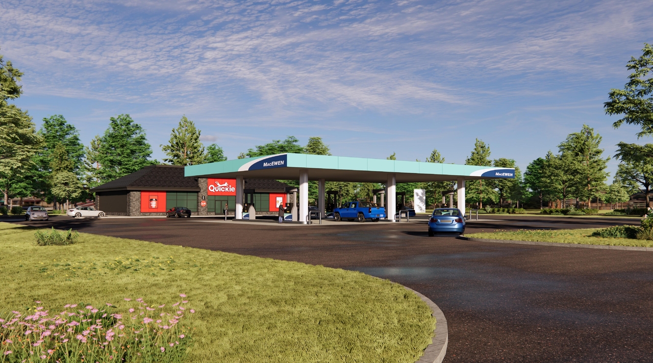 Rendering of building from page 2 of the file '2024-11-28 - Site Plan Rendering Package - D07-12-24-0157'