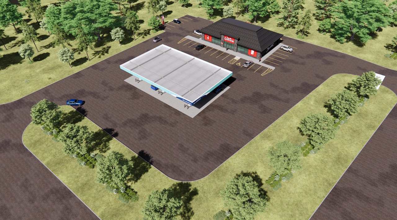 Rendering of building from page 6 of the file '2024-11-28 - Site Plan Rendering Package - D07-12-24-0157'