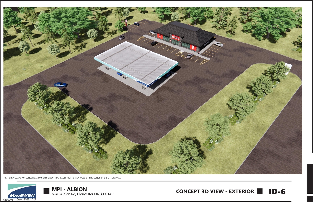Rendering of building from page 6 of the file '2024-11-28 - Site Plan Rendering Package - D07-12-24-0157'