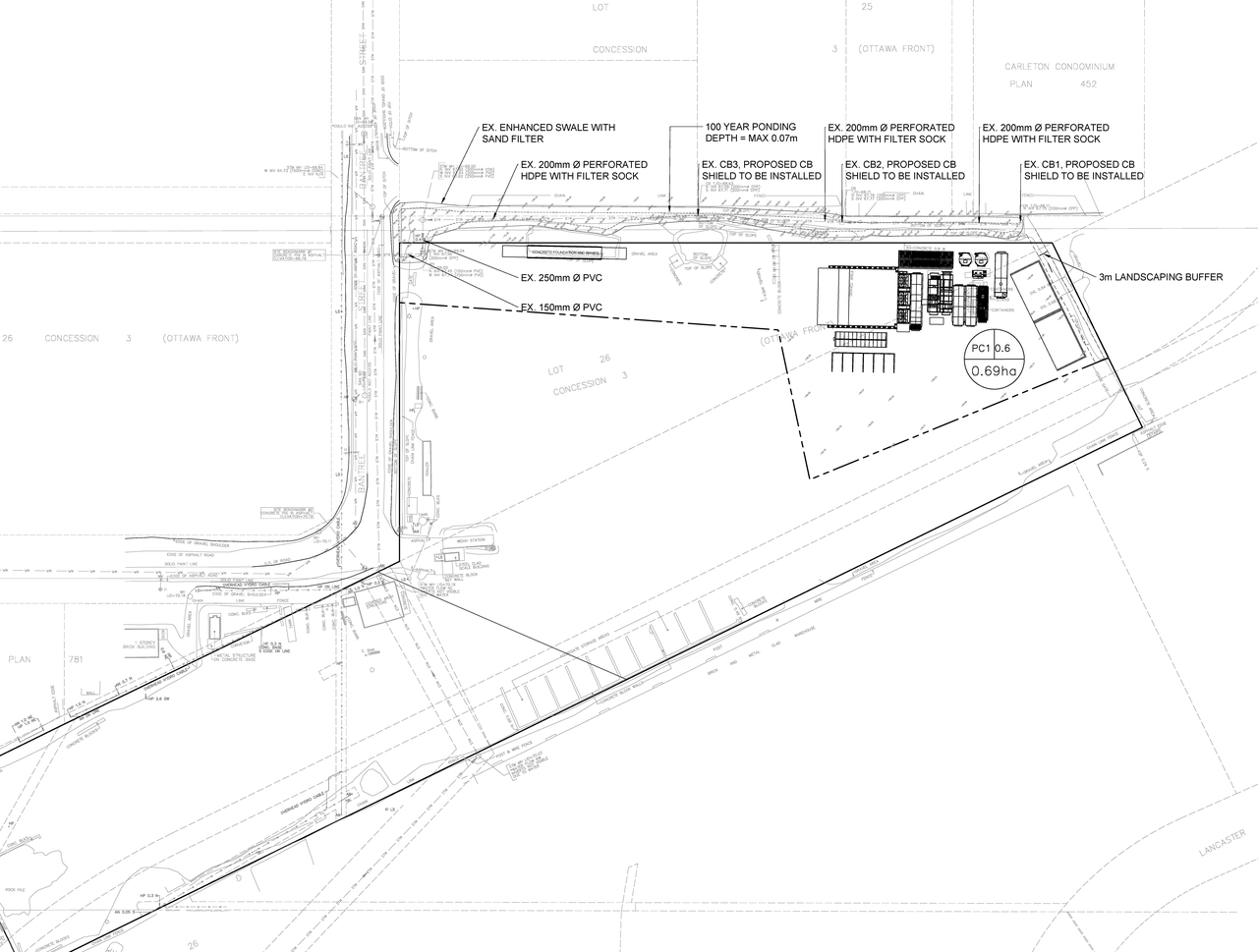 Construction site plan for project from page 70 of the file '2024-12-03 - Design Brief - D07-12-24-0160'