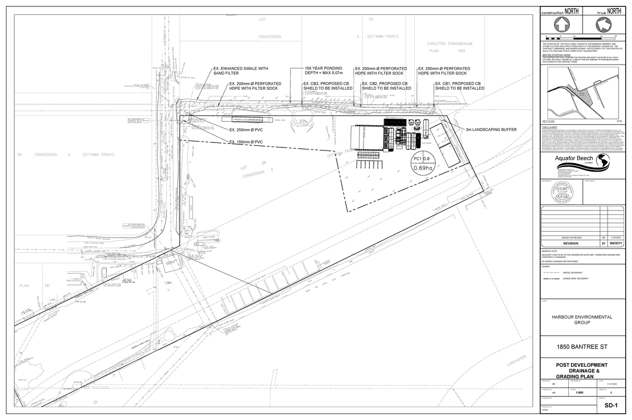 Construction site plan for project from page 70 of the file '2024-12-03 - Design Brief - D07-12-24-0160'