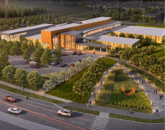 Rendering of building from page 21 of the file '2024-12-10 - Urban Design Brief - D07-12-24-0164'