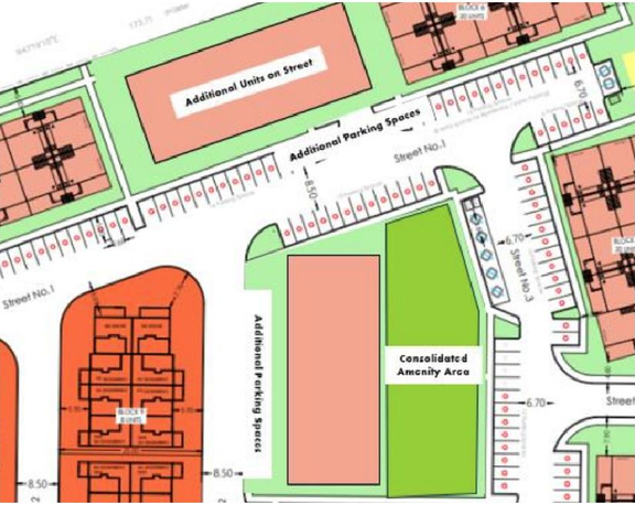 Construction site plan for project from page 25 of the file '2024-12-10 - Urban Design Brief - D07-12-24-0164'