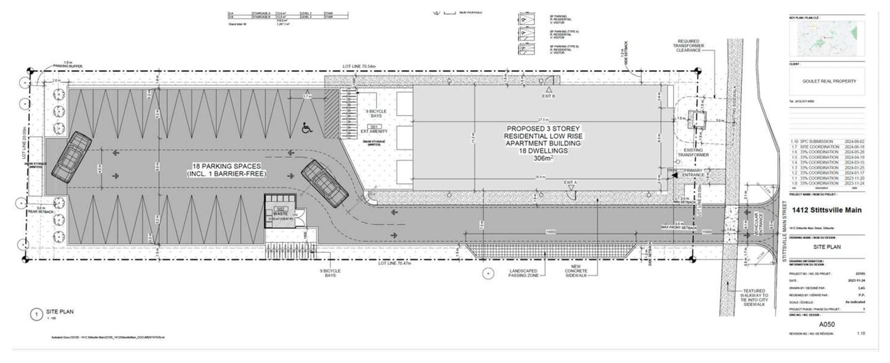 Construction site plan for project from page 5 of the file '2024-12-12 - Urban Design Brief - D07-12-24-0167'