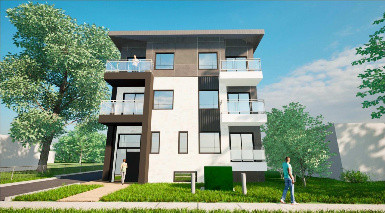 Rendering of building from page 6 of the file '2024-12-12 - Urban Design Brief - D07-12-24-0167'