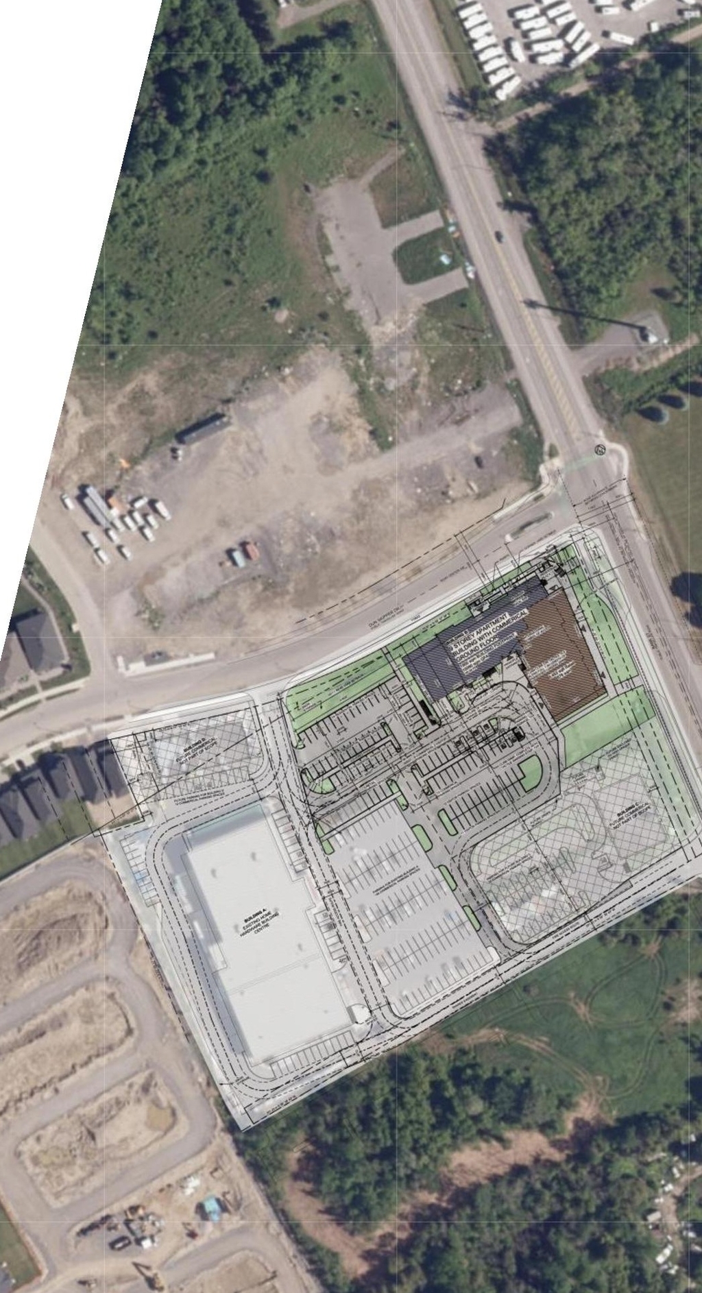 Construction site plan for project from page 1 of the file '2025-05-12 - Urban Design Brief - D07-12-24-0169'