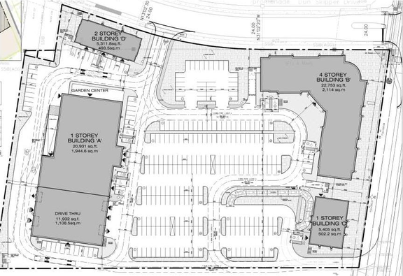 Construction site plan for project from page 17 of the file '2025-05-12 - Urban Design Brief - D07-12-24-0169'