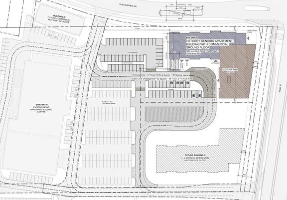 Construction site plan for project from page 19 of the file '2025-05-12 - Urban Design Brief - D07-12-24-0169'