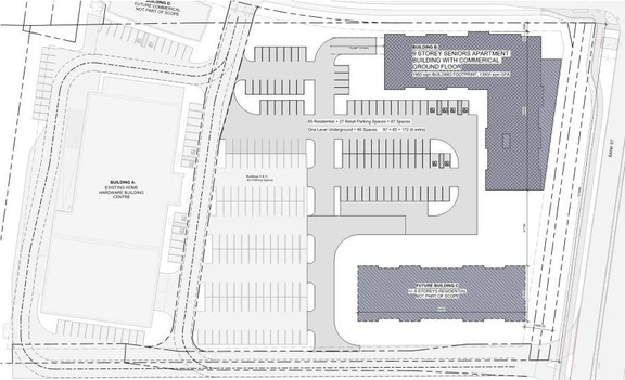 Construction site plan for project from page 19 of the file '2025-05-12 - Urban Design Brief - D07-12-24-0169'