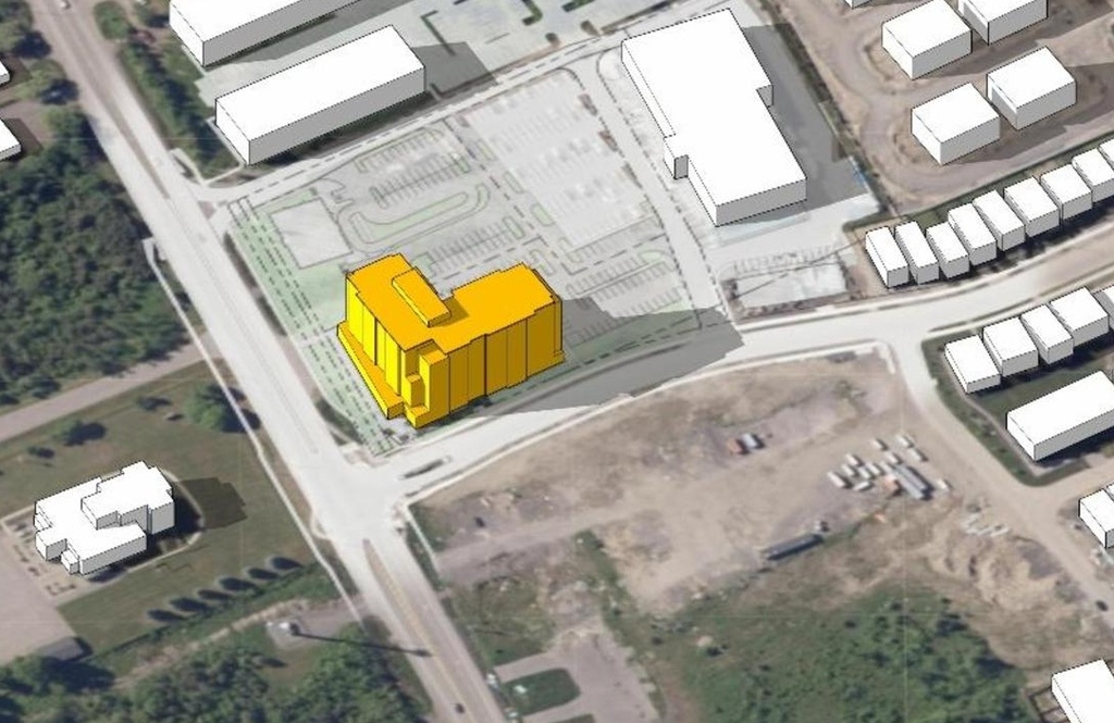 Construction site plan for project from page 22 of the file '2025-05-12 - Urban Design Brief - D07-12-24-0169'