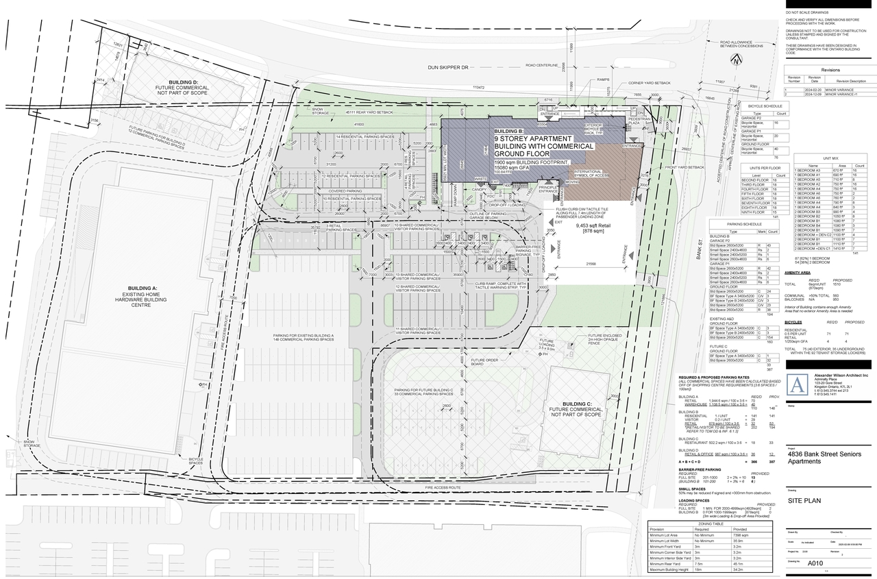 Construction site plan for project from page 28 of the file '2025-05-12 - Arcadis Response Design Brief - D07-12-24-0169'