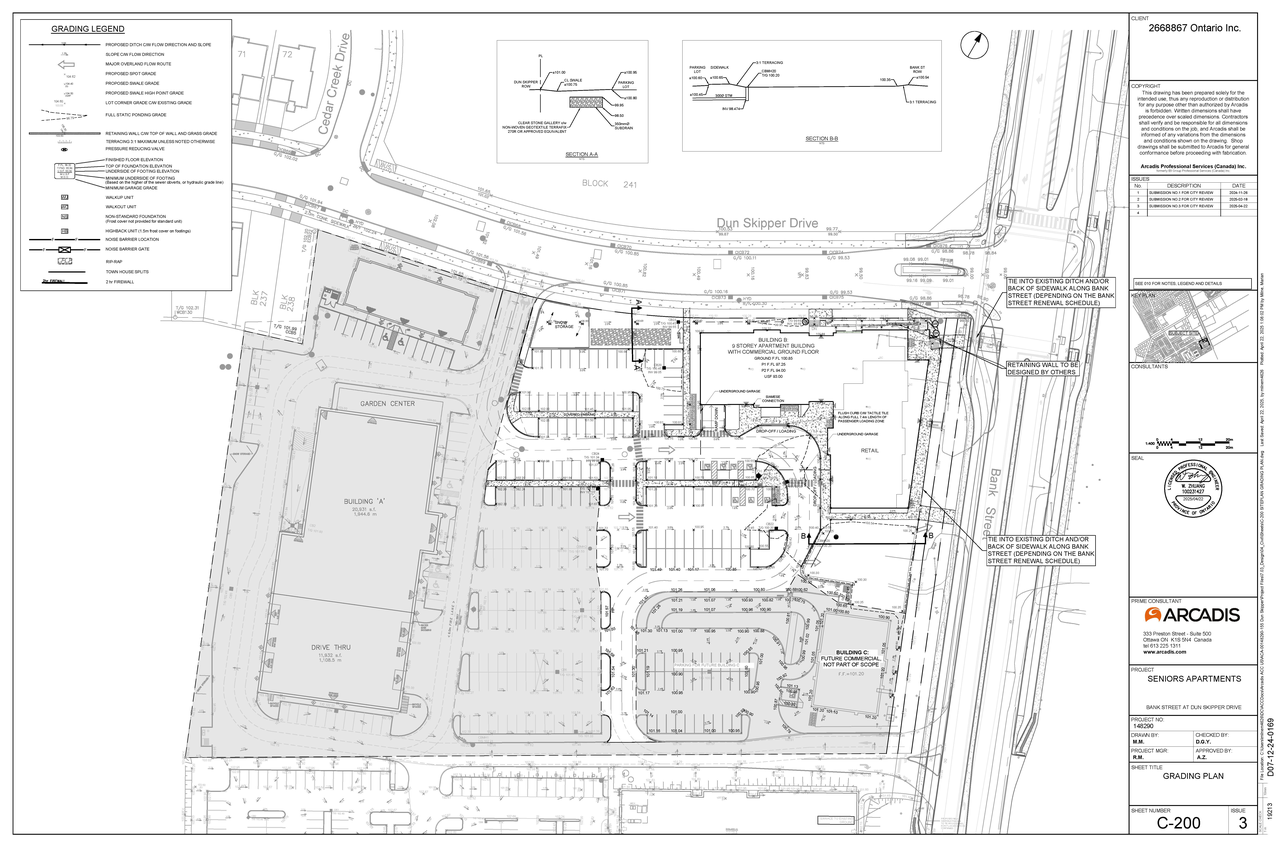 Construction site plan for project from page 110 of the file '2025-05-12 - Design Brief - D07-12-24-0169'