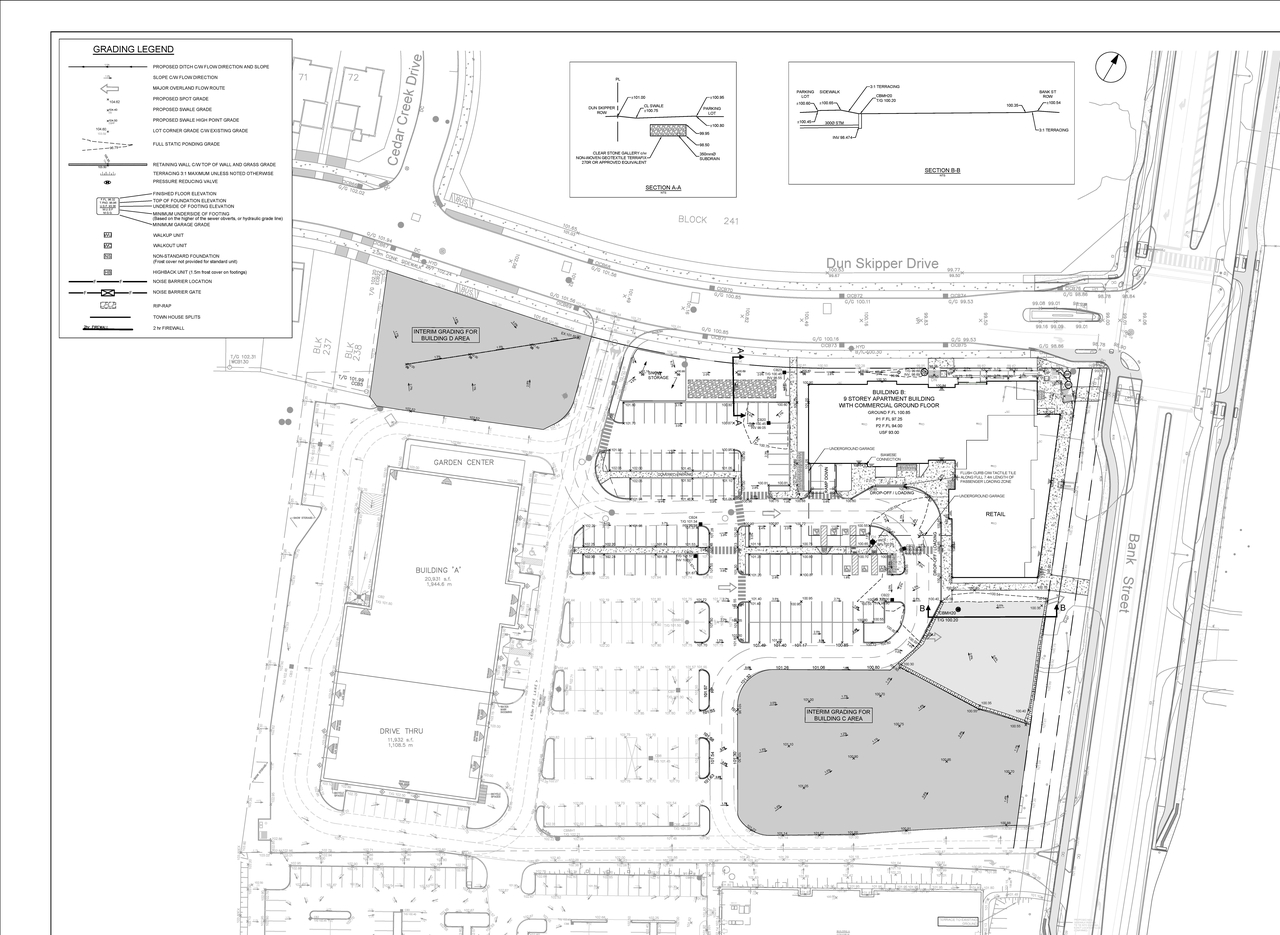 Construction site plan for project from page 111 of the file '2025-05-12 - Design Brief - D07-12-24-0169'