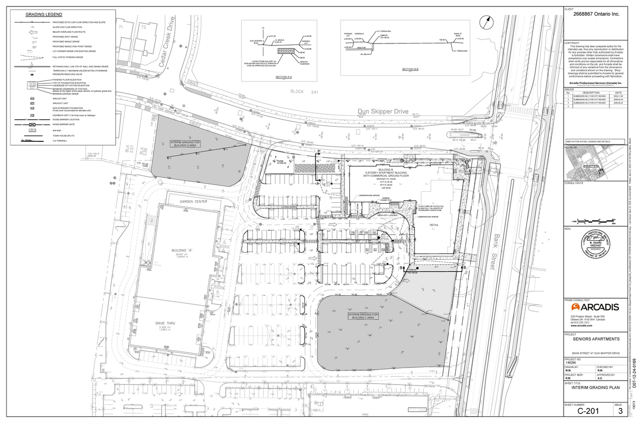 Construction site plan for project from page 111 of the file '2025-05-12 - Design Brief - D07-12-24-0169'