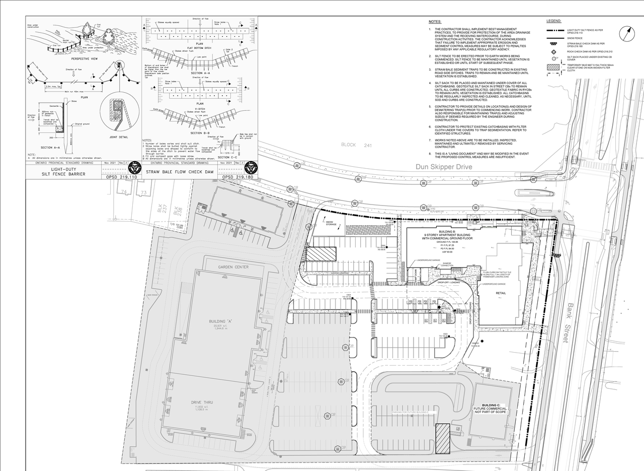 Construction site plan for project from page 112 of the file '2025-05-12 - Design Brief - D07-12-24-0169'