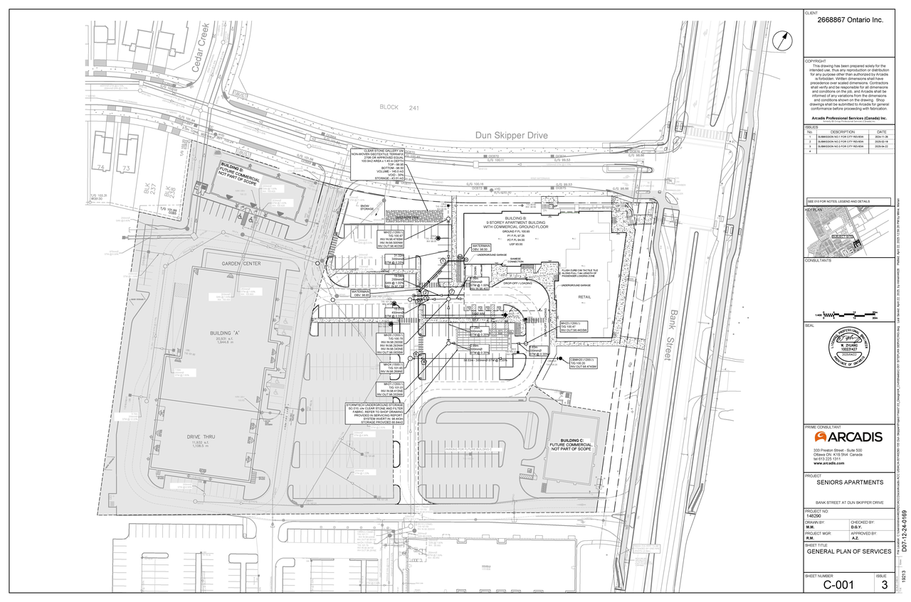 Construction site plan for project from page 31 of the file '2025-05-12 - Design Brief - D07-12-24-0169'
