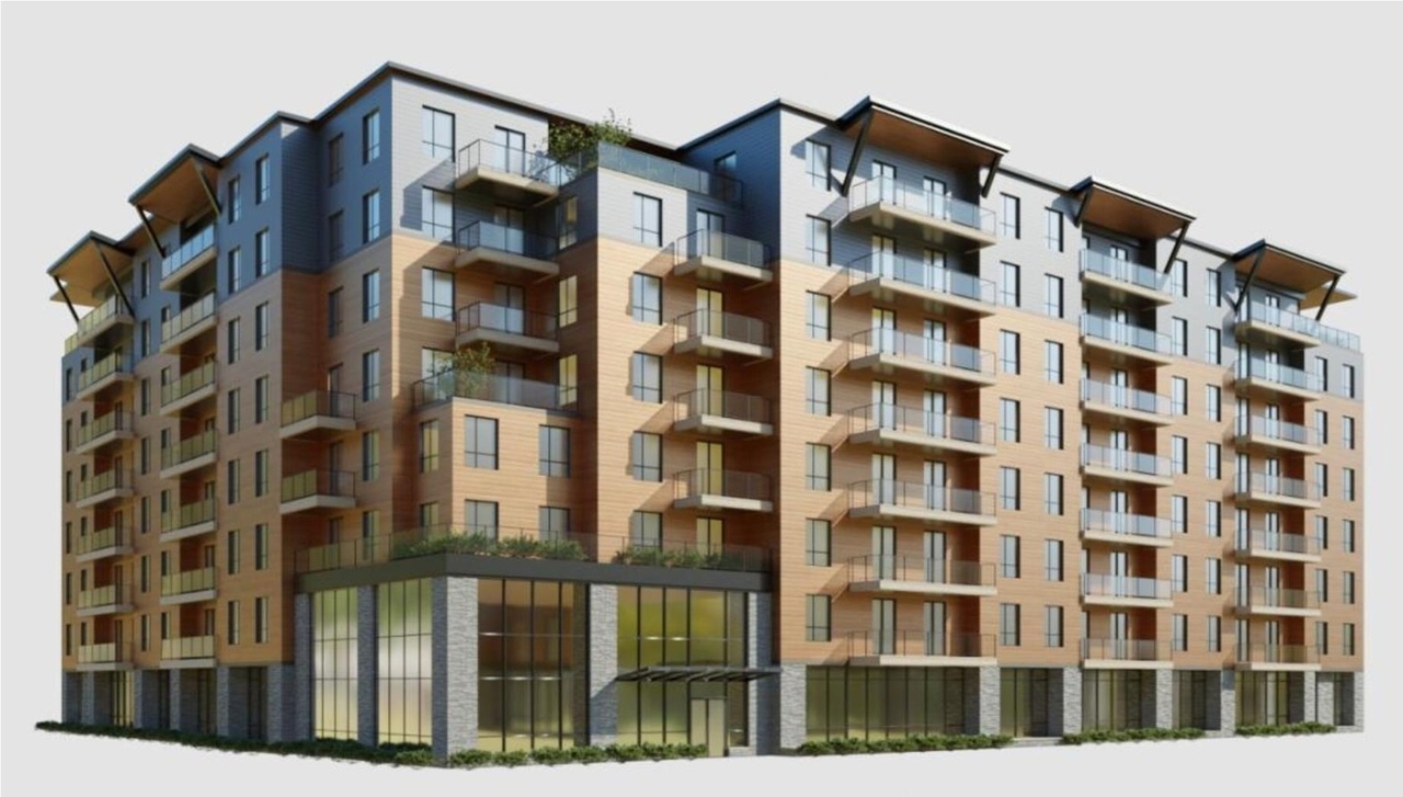 Rendering of building from page 36 of the file '2025-05-12 - Design Brief - D07-12-24-0169'