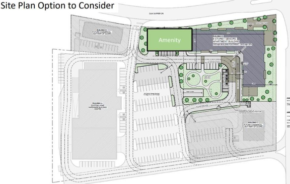 Construction site plan for project from page 38 of the file '2025-05-12 - Design Brief - D07-12-24-0169'