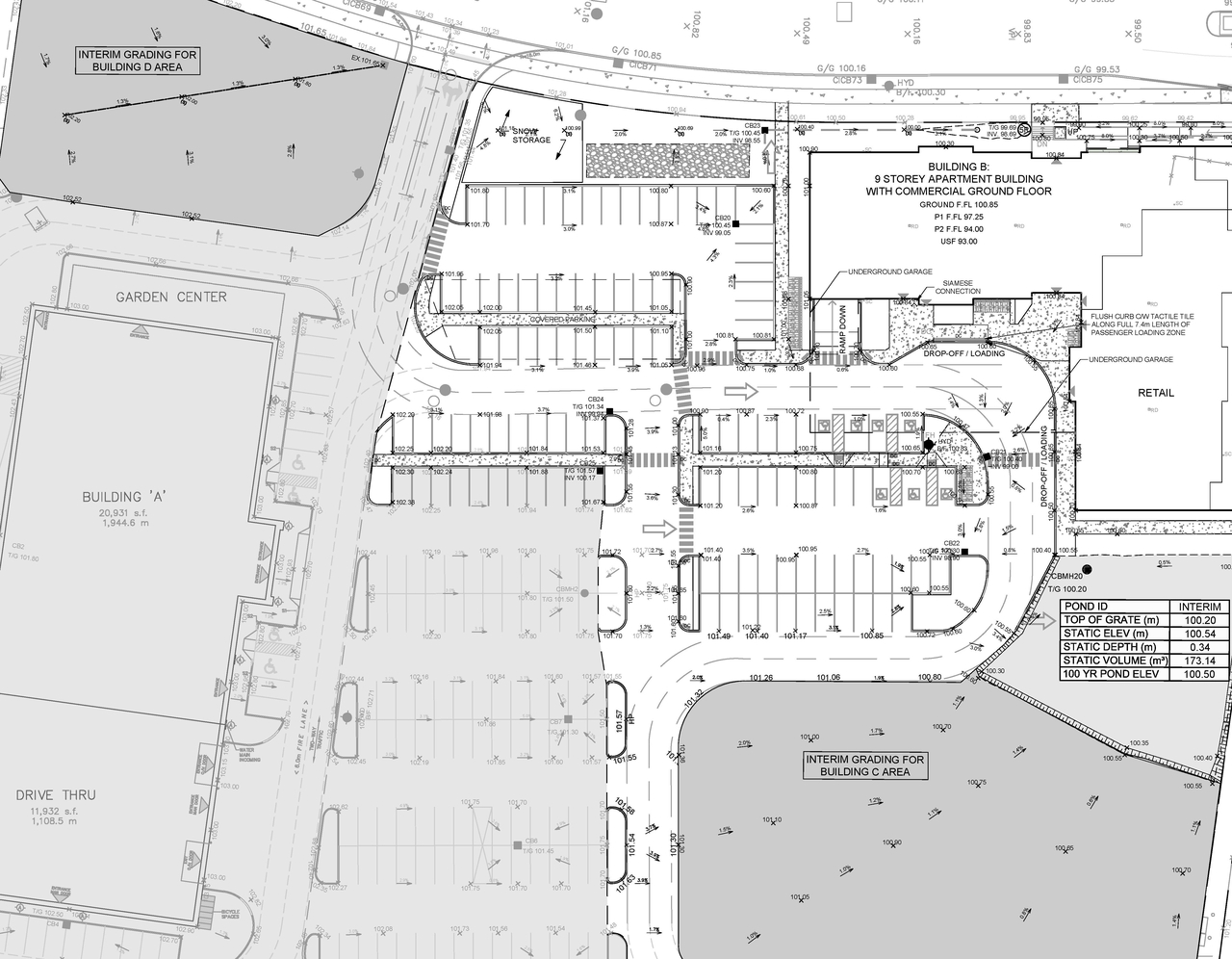 Construction site plan for project from page 92 of the file '2025-05-12 - Design Brief - D07-12-24-0169'
