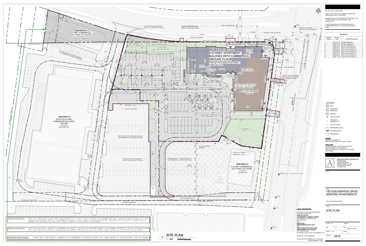 Construction site plan for project from page 29 of the file '2025-12-12 - Design Brief - D07-12-24-0169'