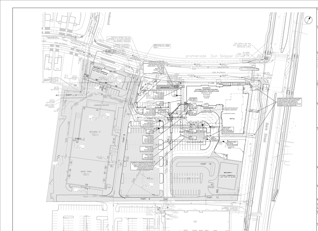 Construction site plan for project from page 30 of the file '2025-12-12 - Design Brief - D07-12-24-0169'