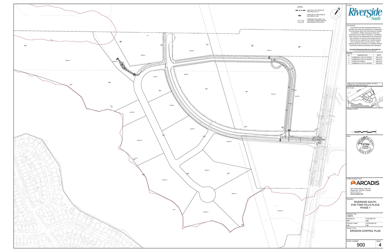 Construction site plan for project from page 98 of the file '2025-04-16 - Design Brief Phase 1 - D07-12-24-0170'