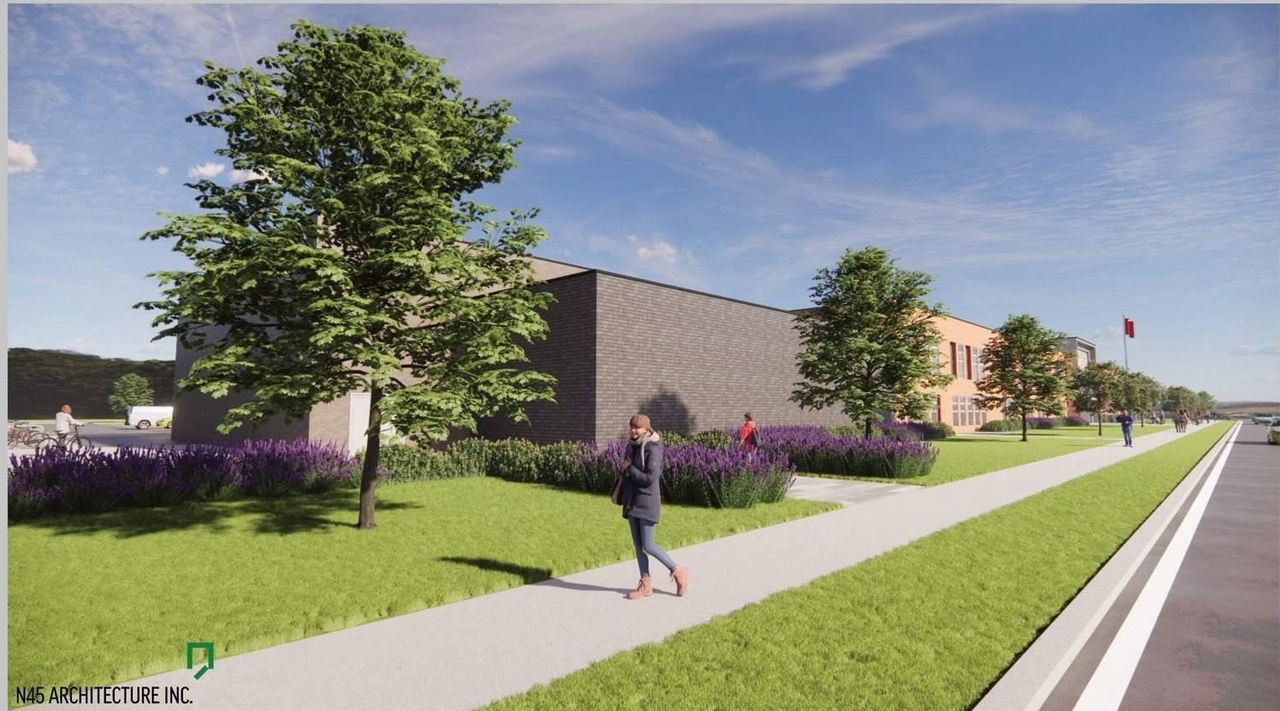 Rendering of building from page 4 of the file '2024-12-13 - ARCH ITECTURAL FLOOR PLANS ELEVATIONS - D07-12-24-0171'