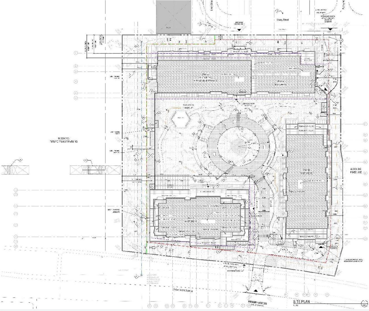 Construction site plan for project from page 13 of the file '2024-12-13 - Urban Design Brief - D07-12-24-0172'