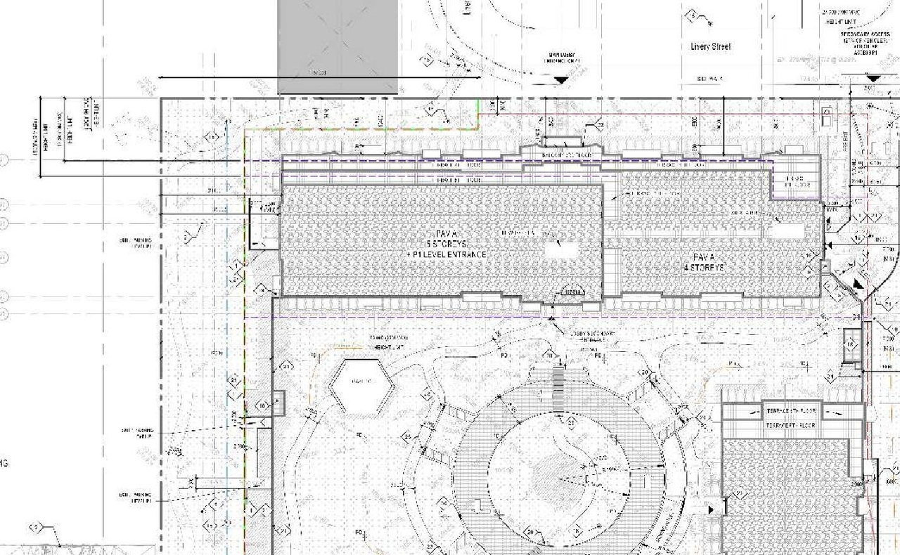 Construction site plan for project from page 13 of the file '2024-12-13 - Urban Design Brief - D07-12-24-0172'
