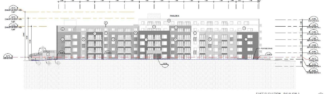 Construction site plan for project from page 16 of the file '2024-12-13 - Urban Design Brief - D07-12-24-0172'