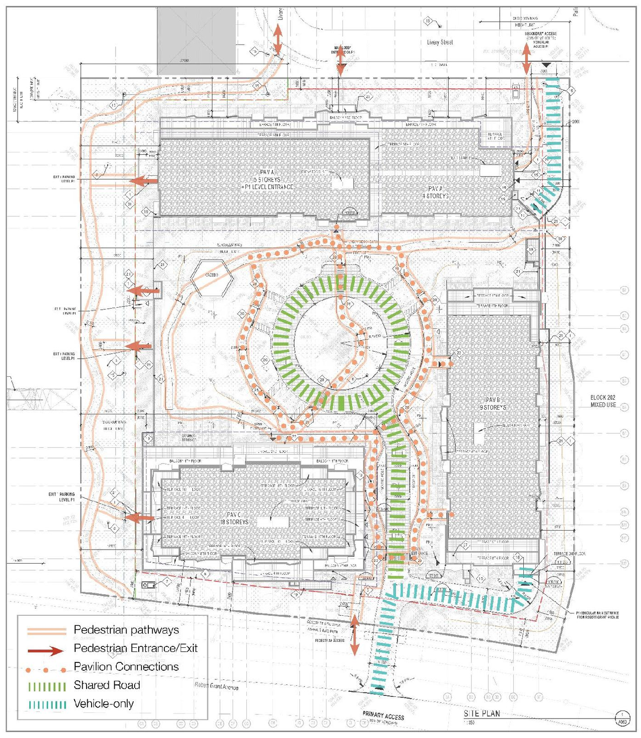 Construction site plan for project from page 17 of the file '2024-12-13 - Urban Design Brief - D07-12-24-0172'