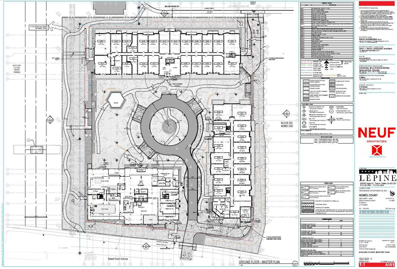 Construction site plan for project from page 19 of the file '2024-12-13 - Urban Design Brief - D07-12-24-0172'