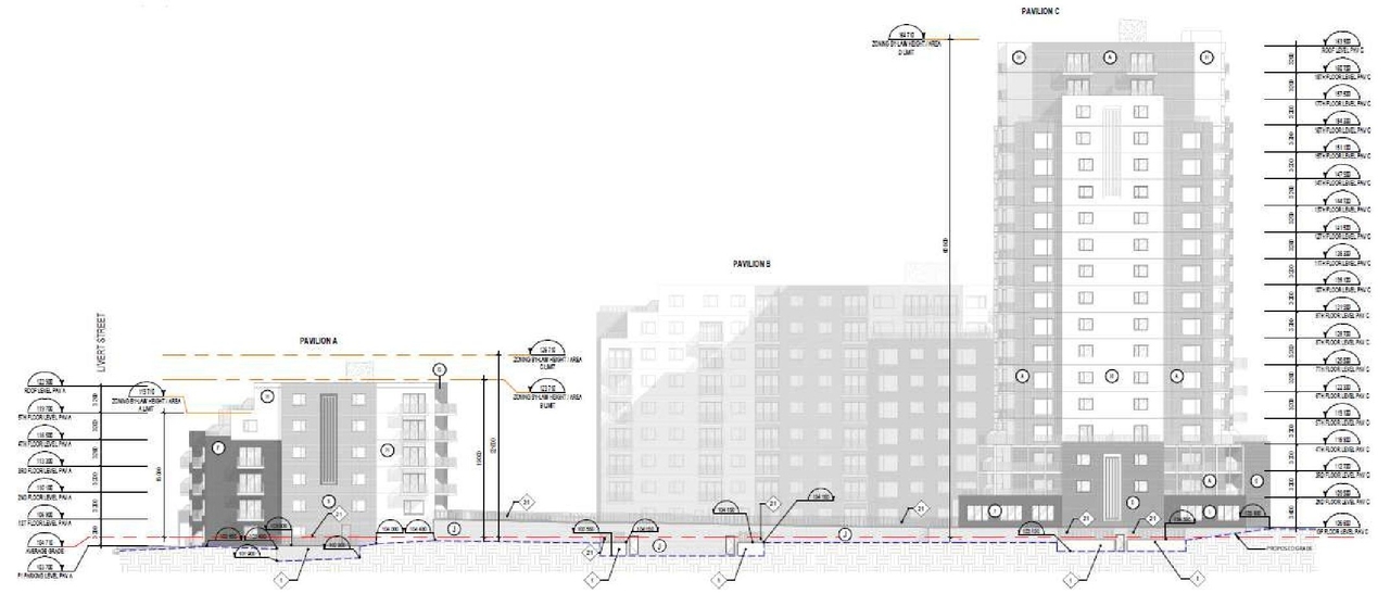 Construction site plan for project from page 20 of the file '2024-12-13 - Urban Design Brief - D07-12-24-0172'