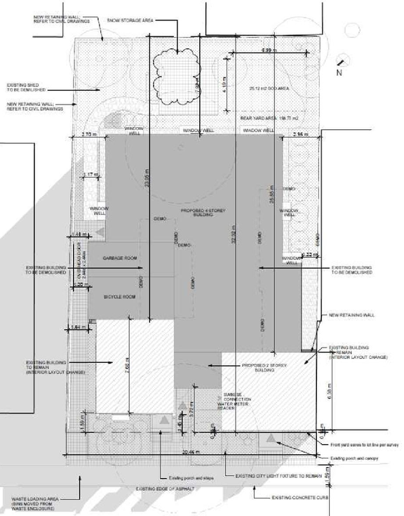 Construction site plan for project from page 11 of the file '2025-04-10 - Planning Rationale and Design Brief Rev1 - D07-12-24-0175'