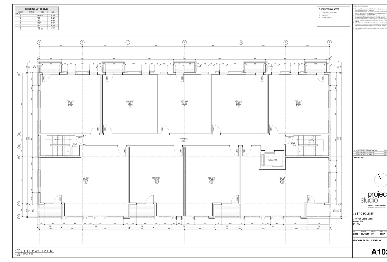 Floor plan for project from page 3 of the file '2024-12-23 - Floor Plans - D07-12-24-0177'